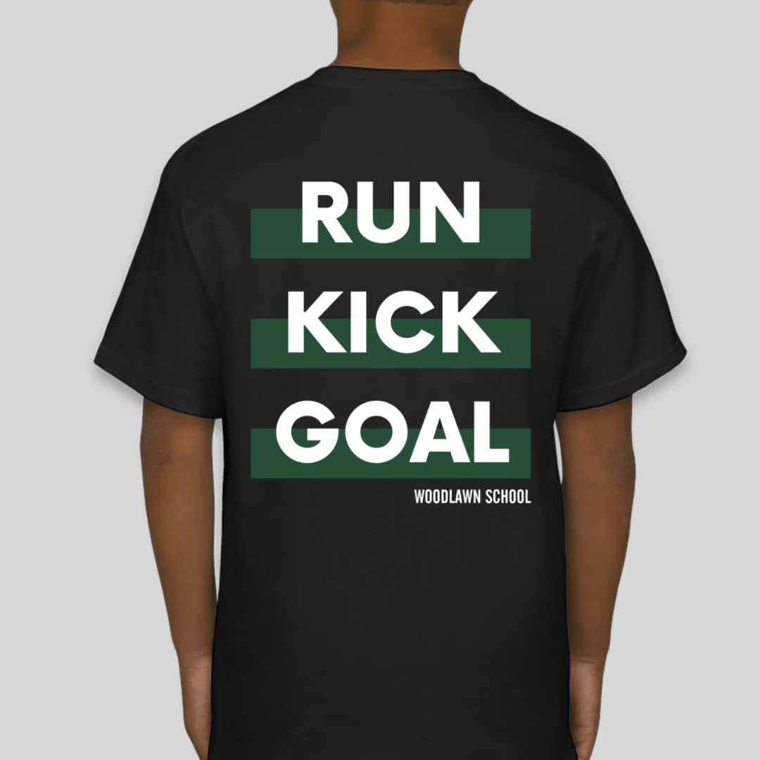 Youth Woodlawn Soccer Run Kick Goal Back